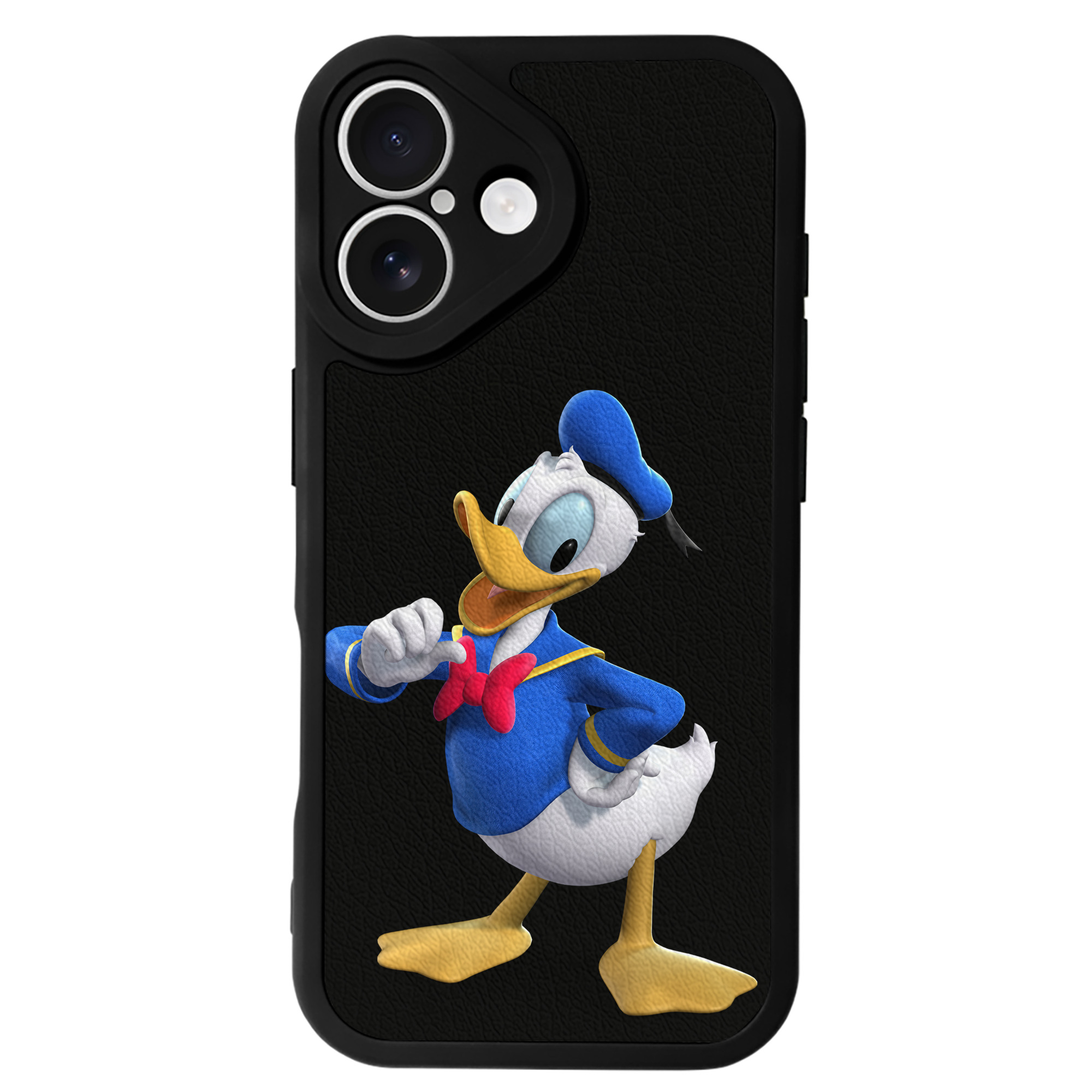 （画像用） ミッキーマウス Mickey Mouse 【iPhone 16シリーズ対応】シリコンスマホケース（レザー調） 材質：シリコン